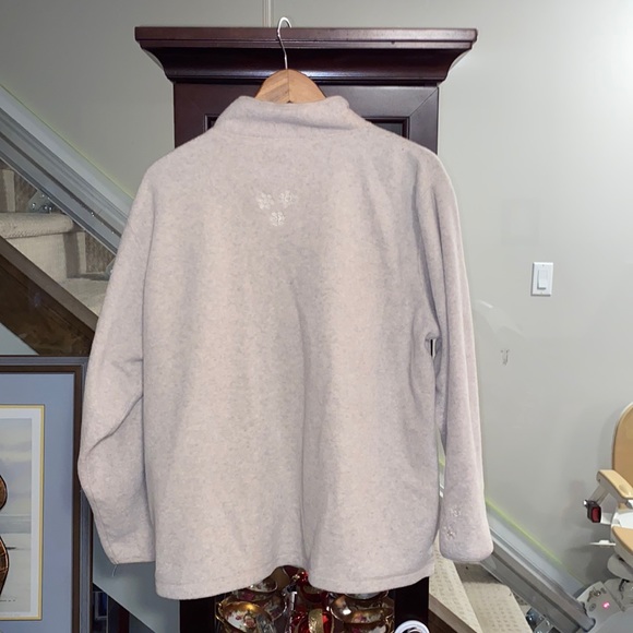 Vintage Northern Reflections Zip Snow Flake Fleecy - Picture 3 of 7